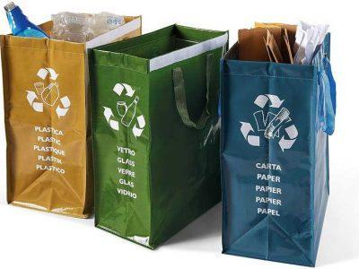 bolsas de reciclaje de colores